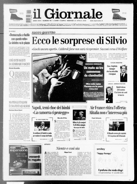 Il giornale : quotidiano del mattino